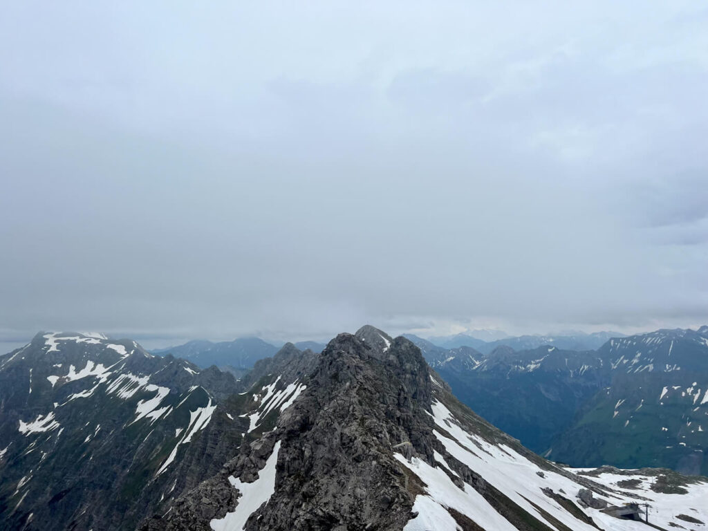 View from the Nebelhorn Oberstdorf summit