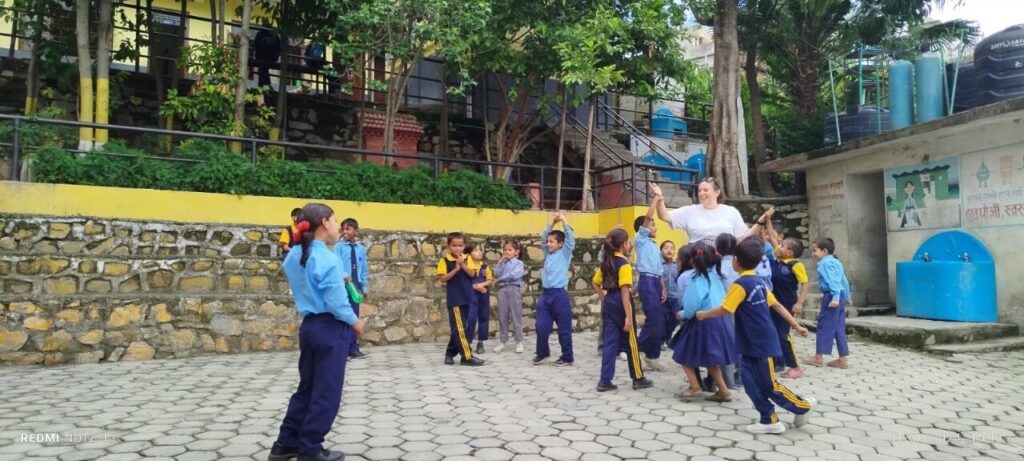 Anna with her students