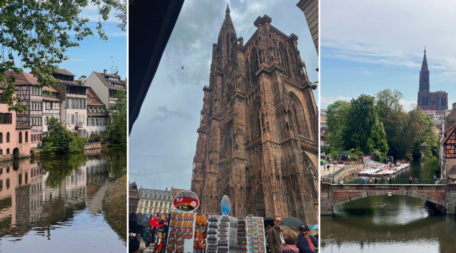collage of a perfect day trip to strasbourg