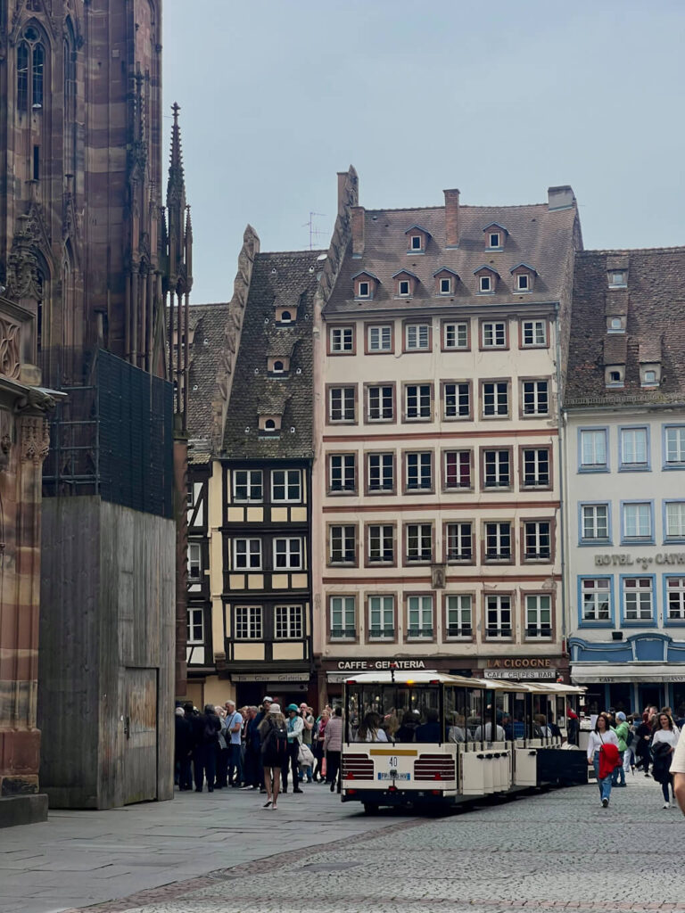 scenes near the Strasbourg cathedral