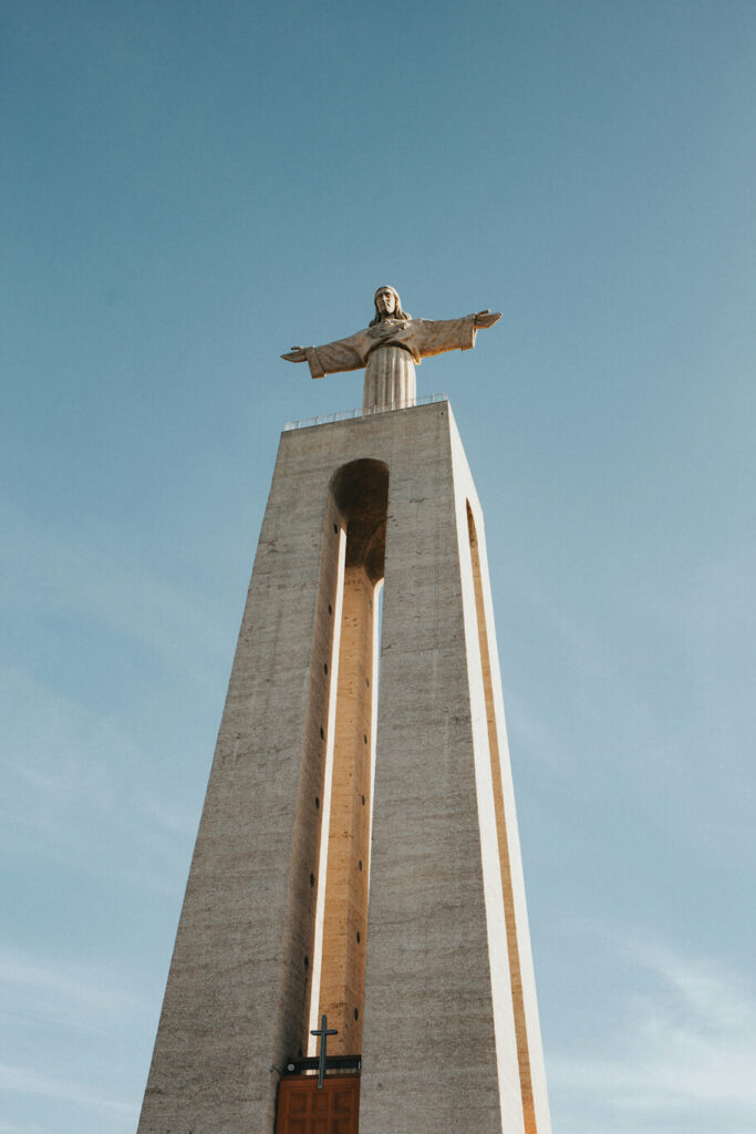 tall statue of sanctuary of christ the king