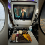 montage of a flight from kathmandu to doha